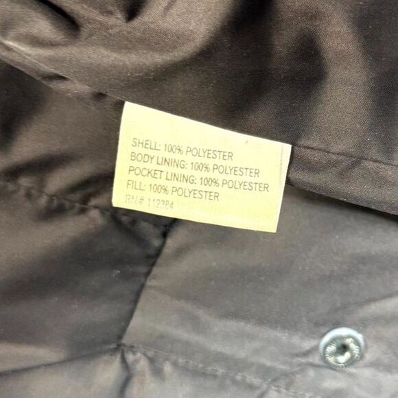 Calvin Klein Women's Black Coat Quilted Insulated Size Medium - Picture 8 of 10